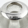 Unusual Late Victorian Glass and Sterling Silver Match Striker