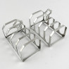 Boxed Pair of Sterling Silver Toast Racks