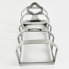 Boxed Pair of Sterling Silver Toast Racks