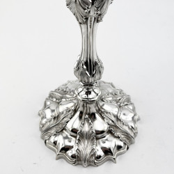 Set of Four Smith & Sissons & Co Victorian Silver Plated Candlesticks