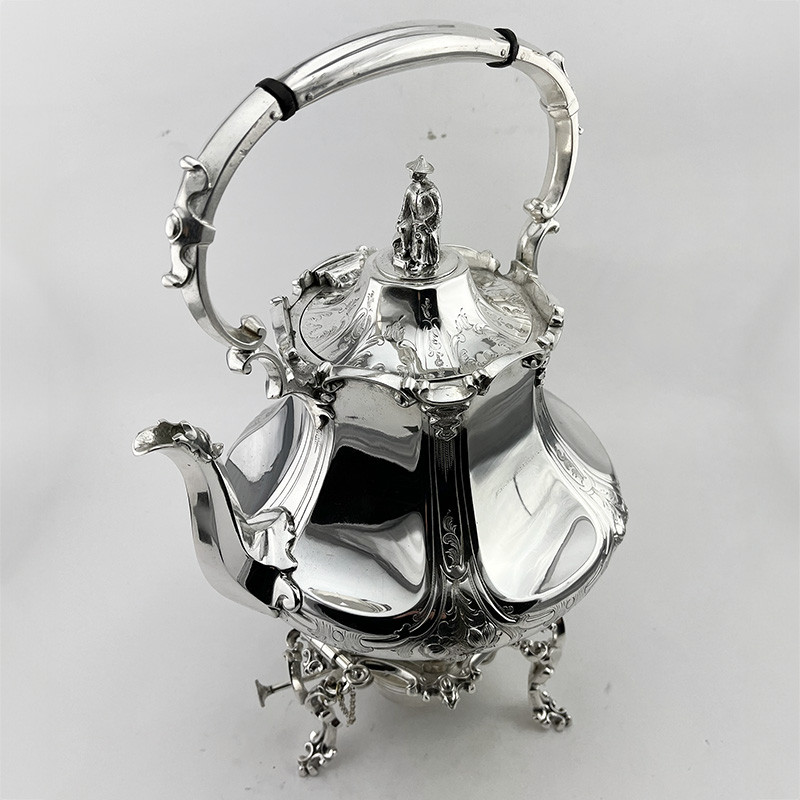 Large Victorian Silver Plated Kettle on Stand (c.1875) Large Victorian Silver Plated Kettle on Stand (c.1875)