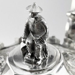 Large Victorian Silver Plated Kettle on Stand