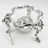 Large Victorian Silver Plated Kettle on Stand