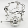 Large Victorian Silver Plated Kettle on Stand