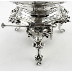 Large Victorian Silver Plated Kettle on Stand