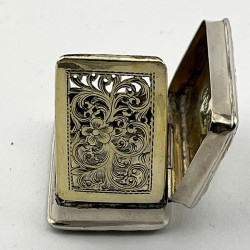 Original William IV Sterling Silver Vinaigrette