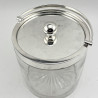 Stylish Plain Edwardian Mappin & Webb Silver Plated Biscuit or Trinket Barrel
