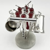 Silver Plated R.H.V. & Co Cherry Pick Cocktail Stand