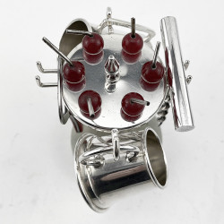 Silver Plated R.H.V. & Co Cherry Pick Cocktail Stand