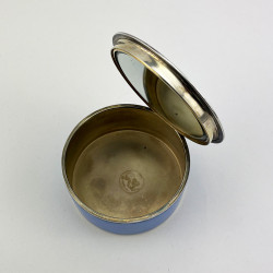 Superb Quality and Condition Blue Guilloche Enamel Box