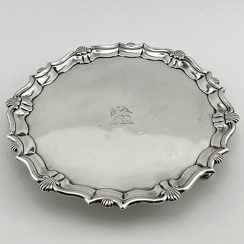 Good Quality George II Sterling Silver Salver (1743)