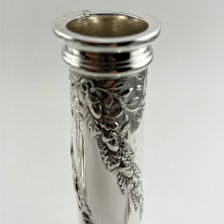 Pair of Superb Quality Victorian Sterling Silver Candlesticks