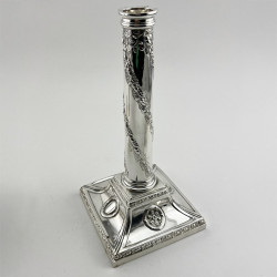 Pair of Superb Quality Victorian Sterling Silver Candlesticks