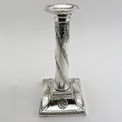 Pair of Superb Quality Victorian Sterling Silver Candlesticks