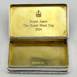 Superb Quality Royal Ascot Sterling Silver Presentation Box