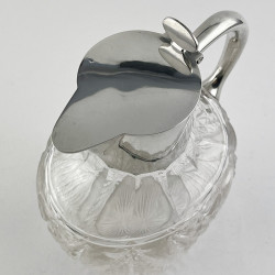 Oval Shaped Body Late Victorian Sterling Silver Claret Jug