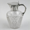Oval Shaped Body Late Victorian Sterling Silver Claret Jug (1899)