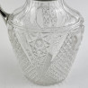 Oval Shaped Body Late Victorian Sterling Silver Claret Jug