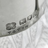Oval Shaped Body Late Victorian Sterling Silver Claret Jug