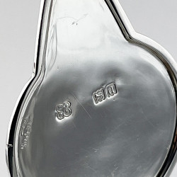 Oval Shaped Body Late Victorian Sterling Silver Claret Jug