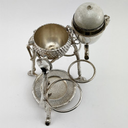 Victorian Silver Plated Bar Lemon Squeezer with Acorn Shaped Body