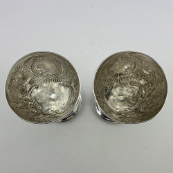 Pair of Georgian Sterling Silver Good Quality Goblets