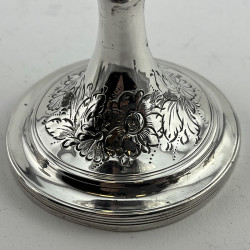 Pair of Georgian Sterling Silver Good Quality Goblets