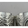 Pair of Georgian Sterling Silver Good Quality Goblets