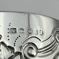 Pair of Georgian Sterling Silver Good Quality Goblets
