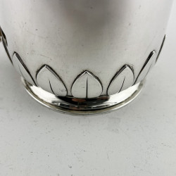Handsome Sterling Silver Pint Mug with Plain Body