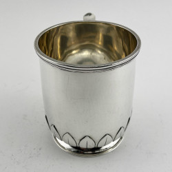 Handsome Sterling Silver Pint Mug with Plain Body