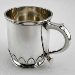 Handsome Sterling Silver Pint Mug with Plain Body