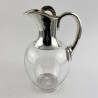 Stylish Plain Victorian Silver Plated Claret Jug (c.1890)