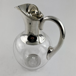 Stylish Plain Victorian Silver Plated Claret Jug