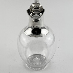 Stylish Plain Victorian Silver Plated Claret Jug