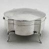 Large Oval Sterling Silver Jewellery or Trinket Box