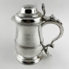 Large George II Sterling Silver Lidded Tankard (1754)