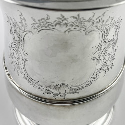 Large George II Sterling Silver Lidded Tankard