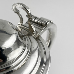 Large George II Sterling Silver Lidded Tankard