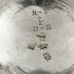 Large George II Sterling Silver Lidded Tankard