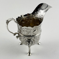 Superb Quality Irish Style Late Victorian Sterling Silver Cream Jug
