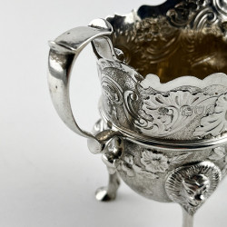Superb Quality Irish Style Late Victorian Sterling Silver Cream Jug