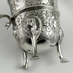 Superb Quality Irish Style Late Victorian Sterling Silver Cream Jug