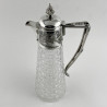 Very Decorative Late Victorian Silver Plated Claret Jug (c.1890)