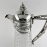 Very Decorative Late Victorian Silver Plated Claret Jug