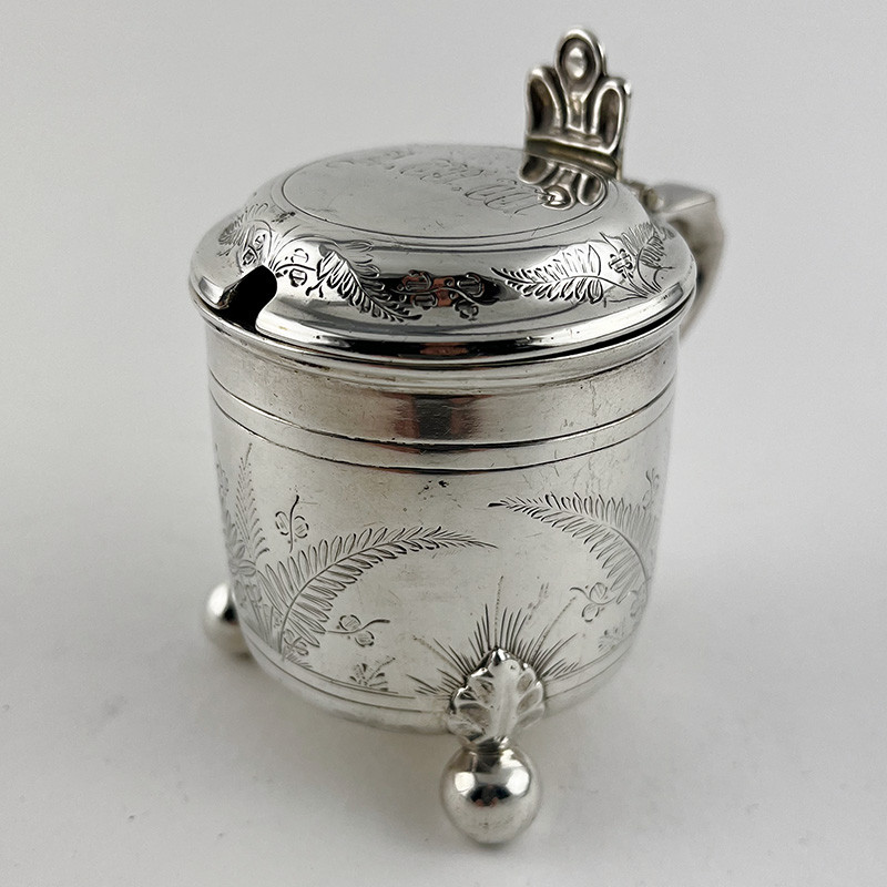 Unusual Victorian Tankard Style Sterling Silver Mustard Pot (1871) Unusual Victorian Tankard Style Sterling Silver Mustard Pot (1871)