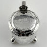 Unusual Victorian Tankard Style Sterling Silver Mustard Pot