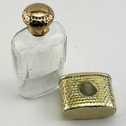 Superb Quality Sterling Silver Gilt Hip Flask