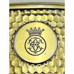 Superb Quality Sterling Silver Gilt Hip Flask