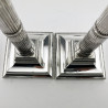 Pair of Georgian Style Sterling Silver Candlesticks